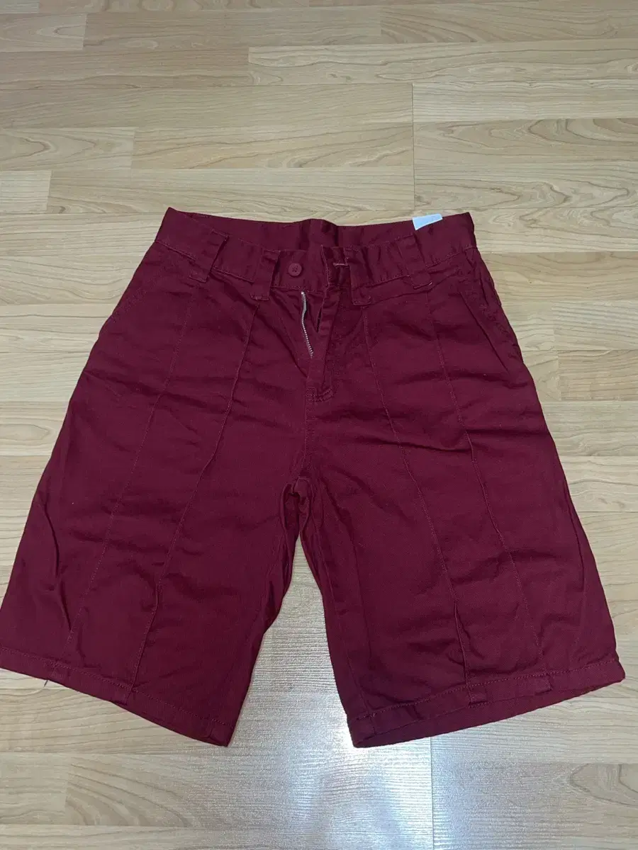 노매뉴얼 V.T HALF PANTS - BURGUNDY